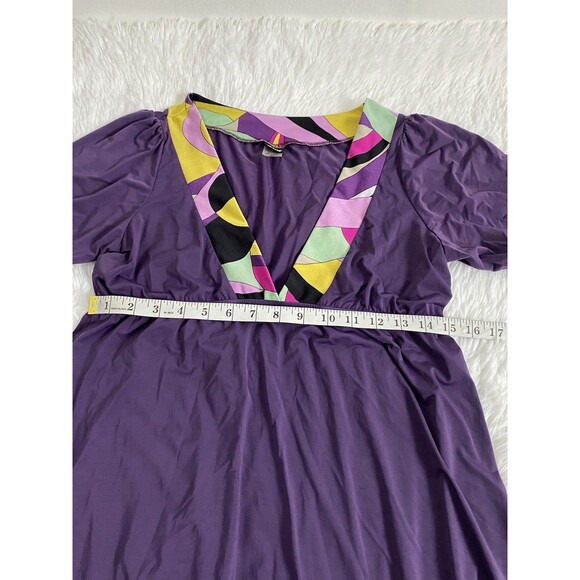 ANK One Piece Swimsuit Match Set 2 Pieces Swim Dress Purple Size M - Picture 3 of 15